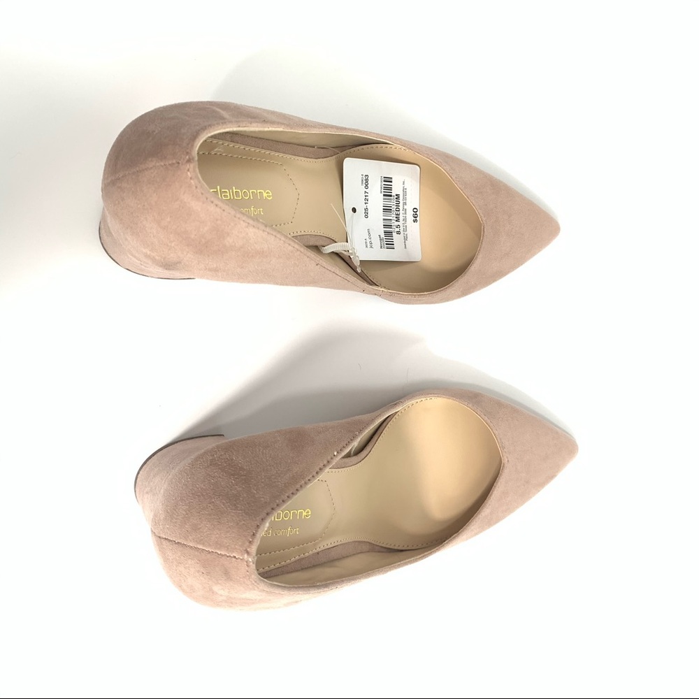 Liz Claiborne Haslett Pink Sz 8.5M Block Heel Shoe - Picture 2 of 9